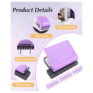 For PlannersPaper Puncher with 10 Hole Punch Binding Machine Binder Rings Holes on B5/A4/A5 Paper
