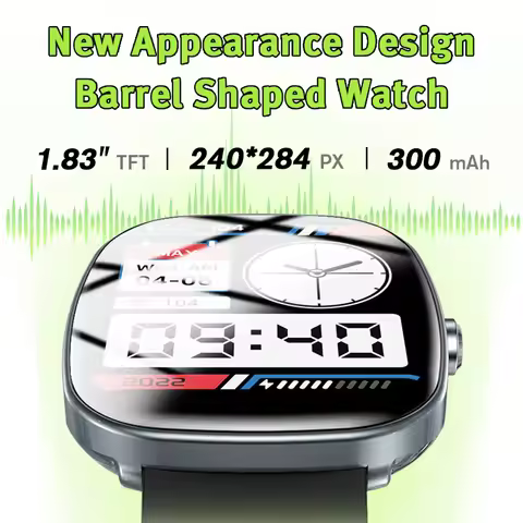 Aolon 1.83" TFT full Touchscreen Smartwatch, 100+ Sports Modes​​ Ultra-Thin & IP68 Waterproof Fitnes