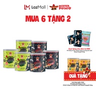 Combo 6 Khoai Tây Mister Potato Ghost Pepper 40g Mix Vị (3 Vị Rong biển 3 Truyền thống)