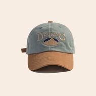 Hàn Quốc Trẻ Em khối màu Mũ bóng chày Retro Hợp Thời Trang che nắng mũ thú mỏ vịt 2-7year Cậu Bé Cô 