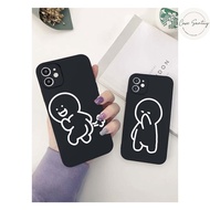 Cute Aesthetic Softcase Stickman Fart Couple for infinix hot 12 12i 11 11s 10 10T 10s 9 50i 40 30 30
