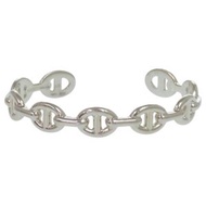 狀況良好 Hermès Chaine d'Ancre Enchaine LG 銀 925 手鐲 1202 [二手] HERMES