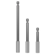 3 Pcs 1/4 Inch Hex Shank by 3/4/6 Inch Magnetic Bit Holder Extension, Quick Release Screwdriver Dril
