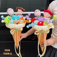 毛毛 sulley 情人節 情人節禮物 怪獸大學 mike 怪獸公司 送禮 公仔 情侶 花束 週年 紀念日 畢業花束 生日禮物 卡通 大眼仔 三眼仔 toy story 反斗奇兵 aliens 胡迪 
