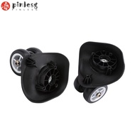 PINLESG 1Pair Suitcase Wheel, Swivel Casters Black Luggage Wheel Replacement, Durable PVC Trolley Wh