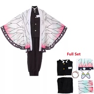 Demon Slayer Kochou Kanae Cosplay Costume Adult Kids Anime Kimetsu No Yaiba Shinobu Kochou Halloween