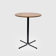 TEMPO 實木吧台桌-棕/圓75/高93