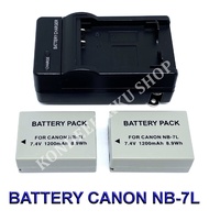 NB-7L \ NB7L แบตเตอรี่ \ แท่นชาร์จ \ แบตเตอรี่พร้อมแท่นชาร์จสำหรับกล้องแคนนอน Battery \ Charger \ Ba