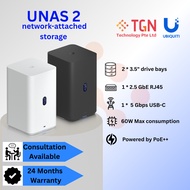 Ubiquiti UNAS-2 Network Attached Storage (Black/White)
