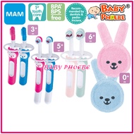 Mam Oral Care Baby Toothbrush Gum Massager Training Toothbrush Berus Gigi Bayi 0m+ 3m+ 5m+ 6m+