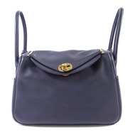 HERMES Swift皮革Lindy 26金扣手挽肩背兩用袋