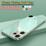 Fashion Glossy Plating Soft TPU Case for Nothing CMF Phone 2 Pro A001 5G Electroplated Silicone Phon