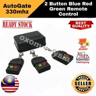 2 button blue red green remote control autogate 330mhz