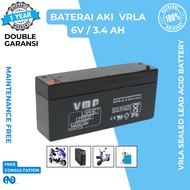 Ups Battery 6V 3.4AH 3 AH VMP VRLA UPS APC ICA Dry Battery Battery