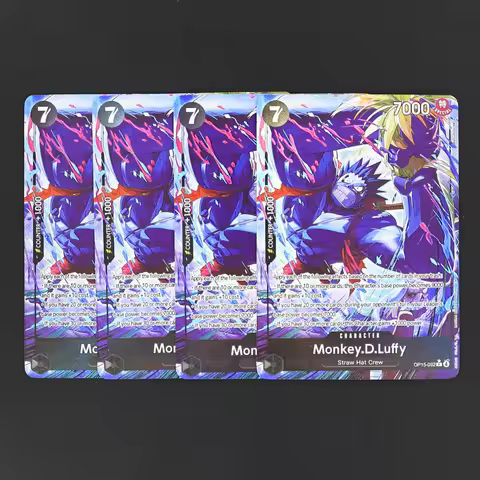 OP15-092 Luffy SR One Piece TCG OPCG English Play set 7 Cost Black Luffy Textured Foil Card Anime Co
