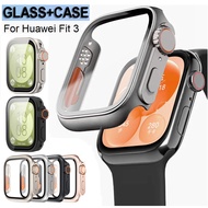 New Tempered Glass Huawei Watch Fit 3 Case Protective Screen Protector Bumper huawei watch fit3 Case