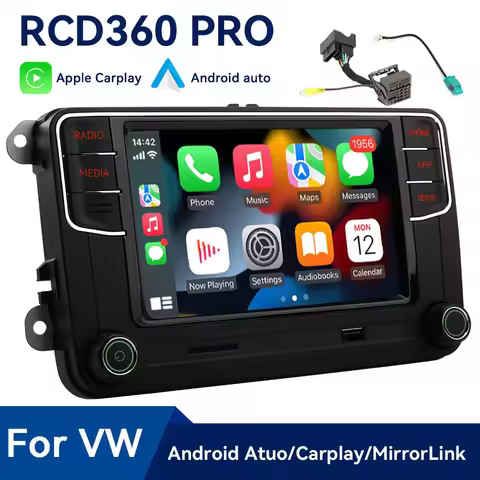 RCD360 PRO Carplay Car Radio NONAME Android Auto MIB Navigator for VW Golf 5 6 Jetta MK5 MK6 Tiguan 