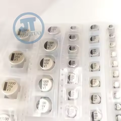 SMD Chip Electrolytic Capacitor 6.3/10/16/25/35/50V 2.2/3.3/4.7/10/22/33/47/100/220/330/470uF/1000MF