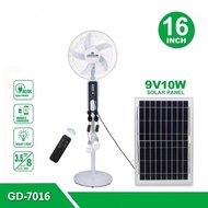 Good Light Plus 16 INCH Rechargeable Solar Stand Fan With Solar Panel GD7016