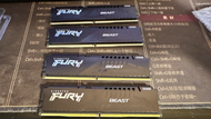 金士頓 FURY Beast 獸獵者 DDR5-5200 16G*2桌上型記憶體*兩組共四條