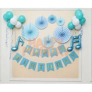 HappyMunday Papergarland Number Balloon Decoration Package contains 6 (PD48)