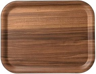 [Wood] Wooden Rectangular Tray, Dark Brown, SL11.8 inches (30 cm) x 8.7 x 0.6 inches (30 x 22.1 x 1.