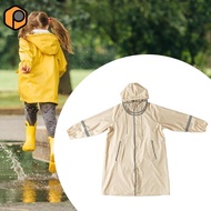 prettyia Kids Rain Coat Waterproof Rain Jacket with Handbag Lightweight Breathable Rain