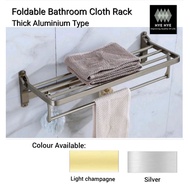 Thick Aluminium Foldable Towel Rack / Rak Tuala Lipat