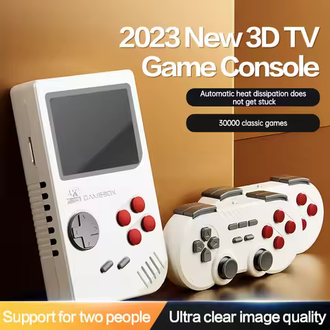 K8 Video Game Console 3D PSP 4K HD Output Open Source System Dual Controller 2.4G Fast Cooling Video