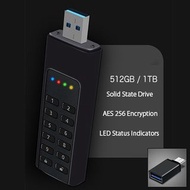 512GB / 1TB USB 加密固態硬盤手指 High Speed USB Encrypted Solid State Drive / Flash Drive