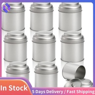 Tea Storage Canisters Airtight Double Lids 8 OZ Round Tin Can Box Small Kitchen Canisters Containers