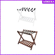 [Wenodxa] Folding Luggage Rack Suitcase Stand Sturdy 68x45x55cm Versatile Portable