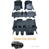5D Car Mat Mitsubishi Pajero 3 rows Car mart foot mat Mitsubishi Pajero carbon Car mat carpet 5d pre