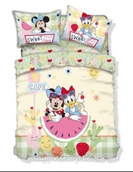 限時優惠*全新正品Disney迪士尼米奇老鼠Mickey mouse床品套裝被袋床單床笠枕袋四件套  3尺/4尺/5尺(單人至加大)
