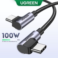 UGREEN 100W 5A USB C to USB C Cable Right Angle  PD Fast Charge Type C 90 Degree Power Data Cable