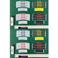 Sticker Rim Motor Takasago Excel Rim / Taksago Excel Asia (set with Warning) Sticker Printing Laminated taksago excel