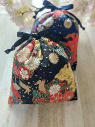 攏雲閣 -燙金花團飾品收納袋