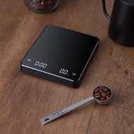 【CW】 3kg/0.1g Smart Drip Coffee Scale USB Timing LED Digital High Precision Mini Household Kitchen Scale Hand Held Electronic Scales