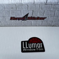 Llumar Sticker, Lumar window Film embossed Sticker