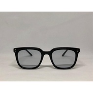 [Shadeshadow] Vivid Black Square Blue Tinted Dazex UV400 Eyewear Unisex