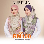 [Viral] Tudung Sarung Aurelia 8.0 & 9.0 | Tak Perlu Gosok, Awning  Mudah Dibentuk & Satin Lycra Prem