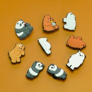 For Croc Jibz Pins Colorfully We Bare Bears DIY Shoes Charm Button