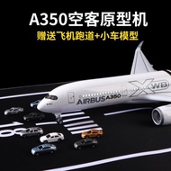 47cm Airbus A350 Aircraft Model Prototype Large Simulation Passenger Aircraft Model Alloy Toy Gift O