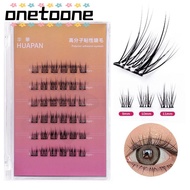 ONETOONE Individual Clusters Glue-free Lashes, Press-on Soft Lash Self Adhesive Eyelashes, Handmade 