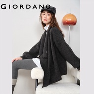 GIORDANO WOMEN Wide lapel oversized cardigan 18355524
