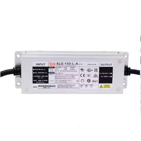 MEAN MELL XLG-150-12/24-A/AB Or L/H/M Type 150W Constant Voltage + Constant Current LED Driver