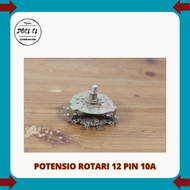 POTENSIOMETER ROTARY SWITCH 12PIN 10A