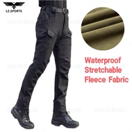 Waterproof Keep Warmer Stretchable Breathable Slim Fit Hiking Tactical Cargo Pants for Men Women S-3