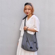 【Pinkoi x miffy】MIFFY 黑色牛仔 洗水斜孭包 斜揹袋