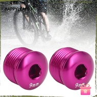 HAPPYLEAF 2PCS Cycle Pedal Dust Cap, Aluminum Alloy M14 Thread Cycle Pedal Dust Cover, Durable 9mm L